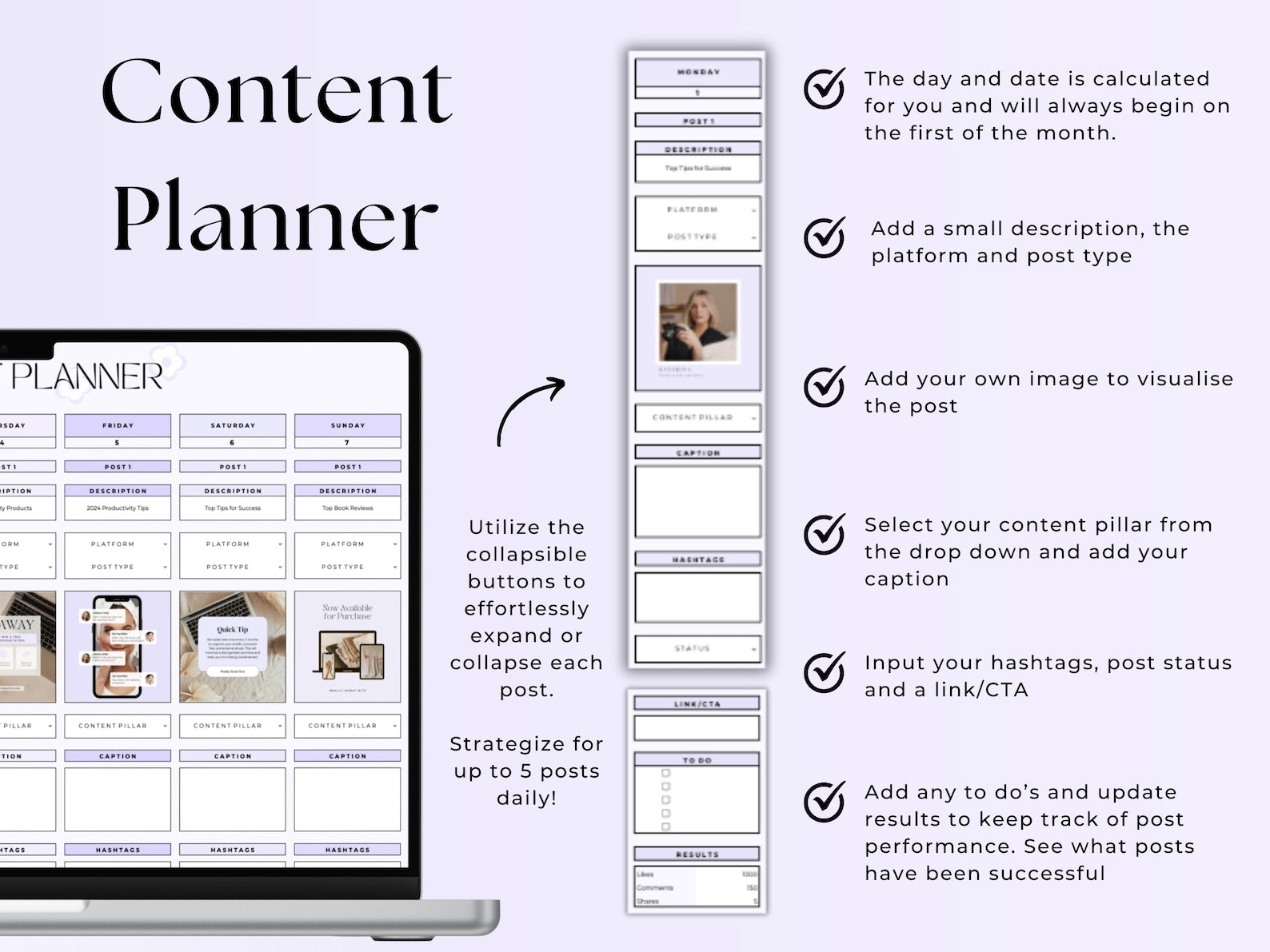 Content Calendar - Small Business - Google Sheets Template