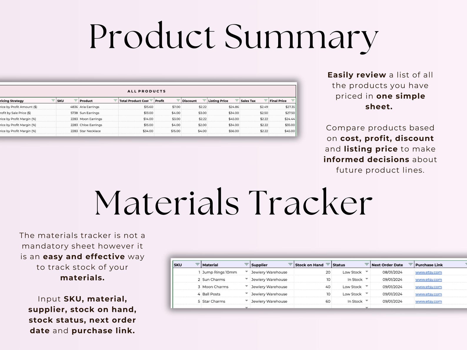 Product Pricing Calculator β Excel / Google Sheets Template