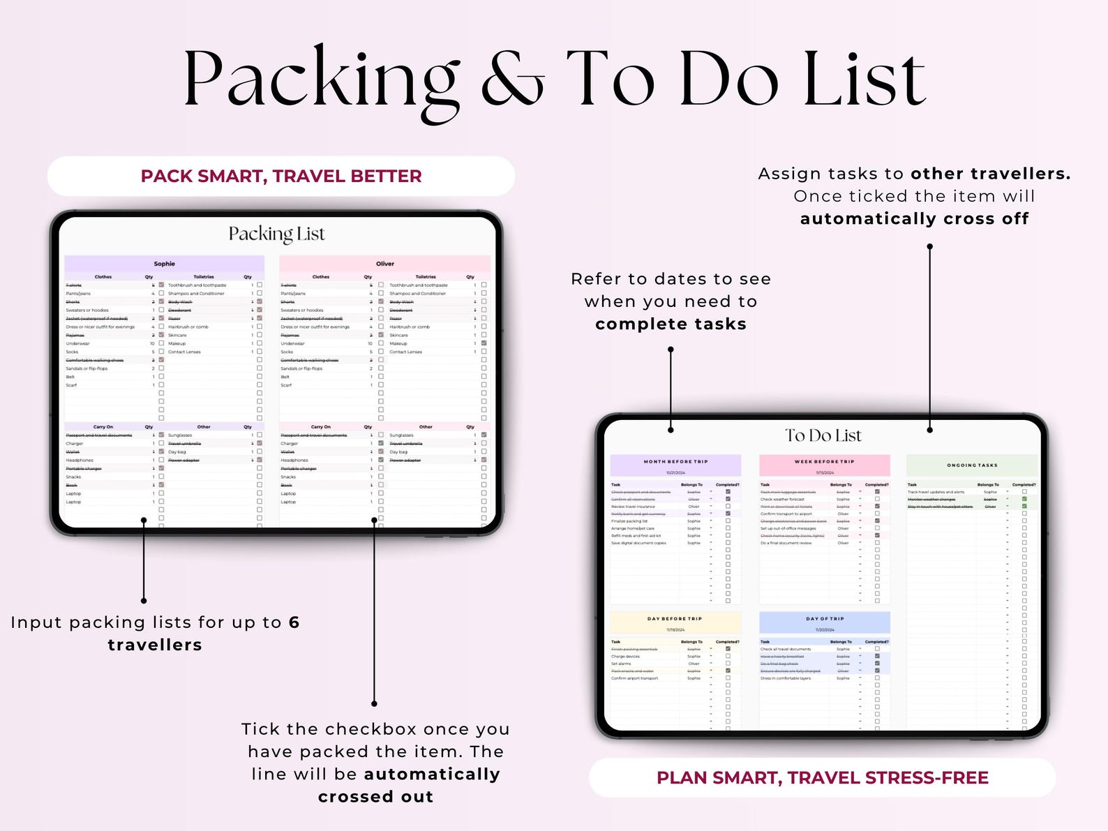 Travel Planner β Travelers β Google Sheets Template