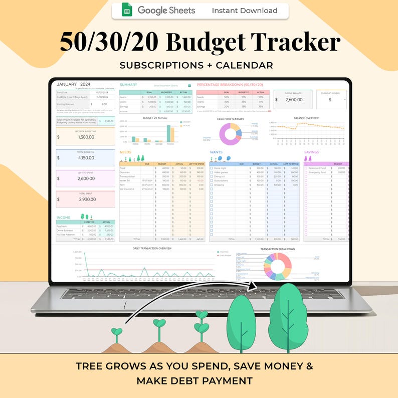 Budget Tracker β For Individuals β Google Sheets Template