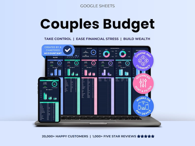 Budget Planner β Couples β Excel / Google Sheets Template