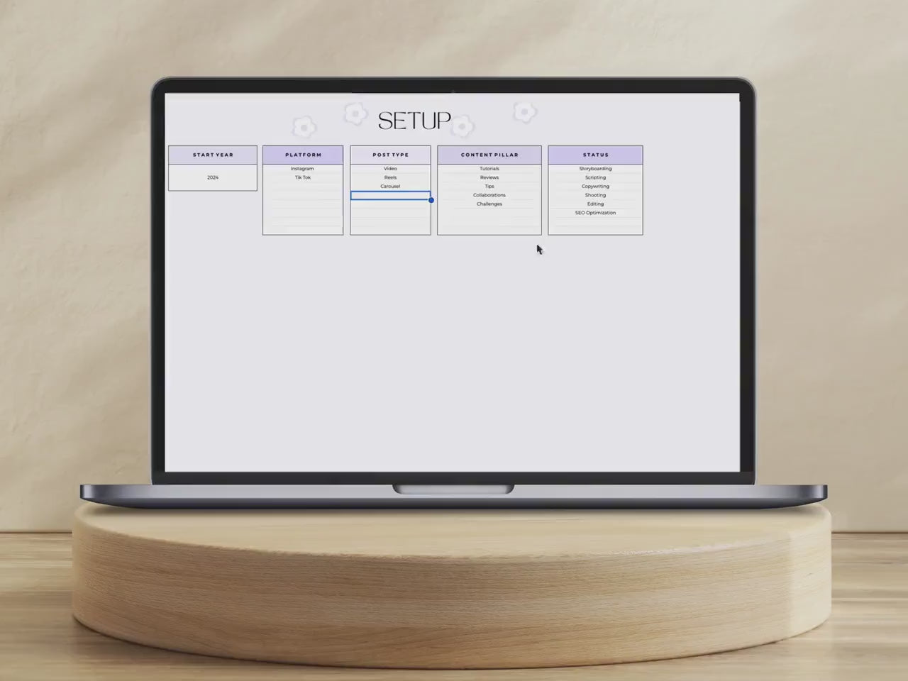 Content Calendar - Small Business - Google Sheets Template