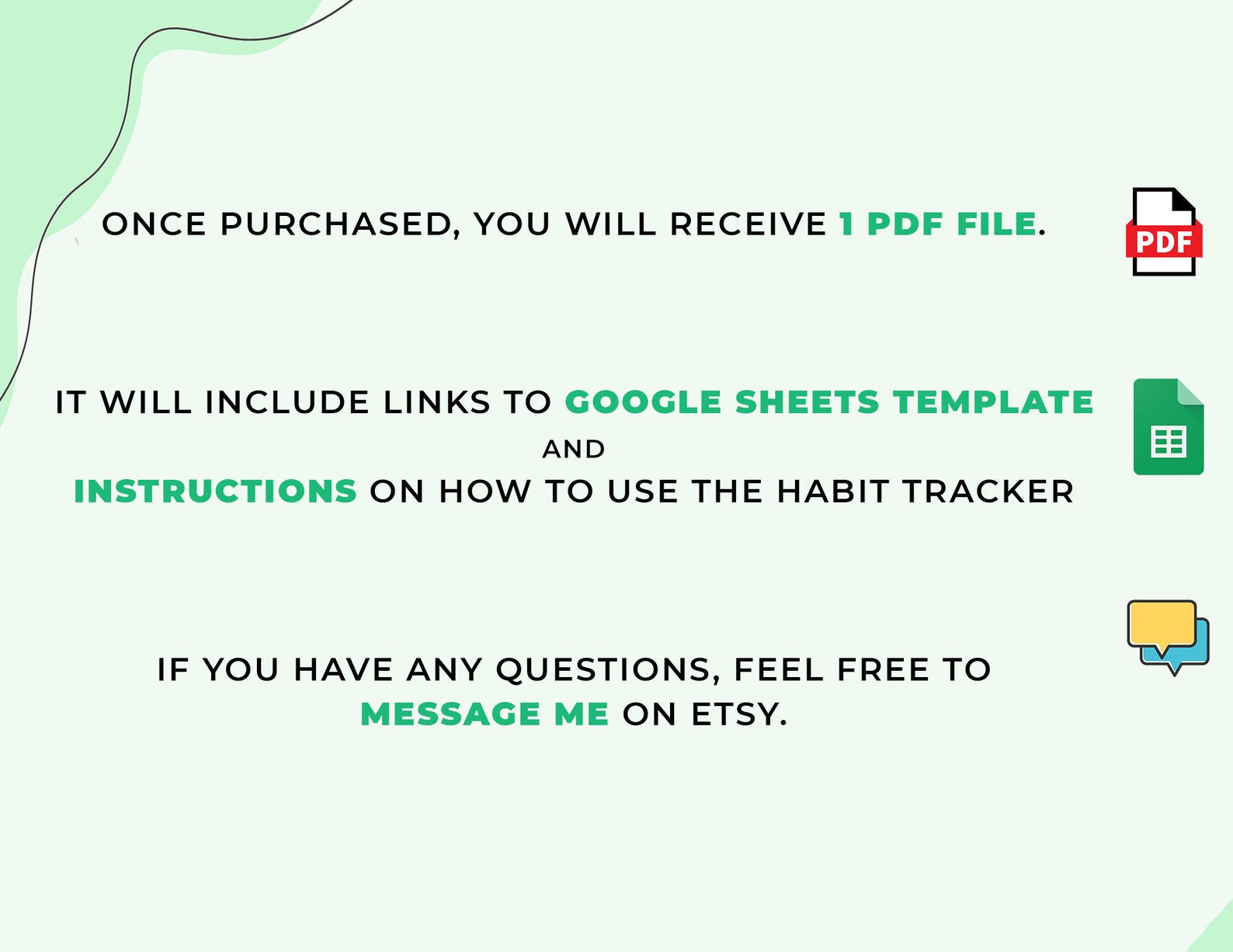 Habit Tracker - Personal Growth - Google Sheets Template