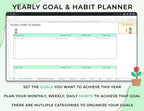 Habit Tracker - Personal Growth - Google Sheets Template