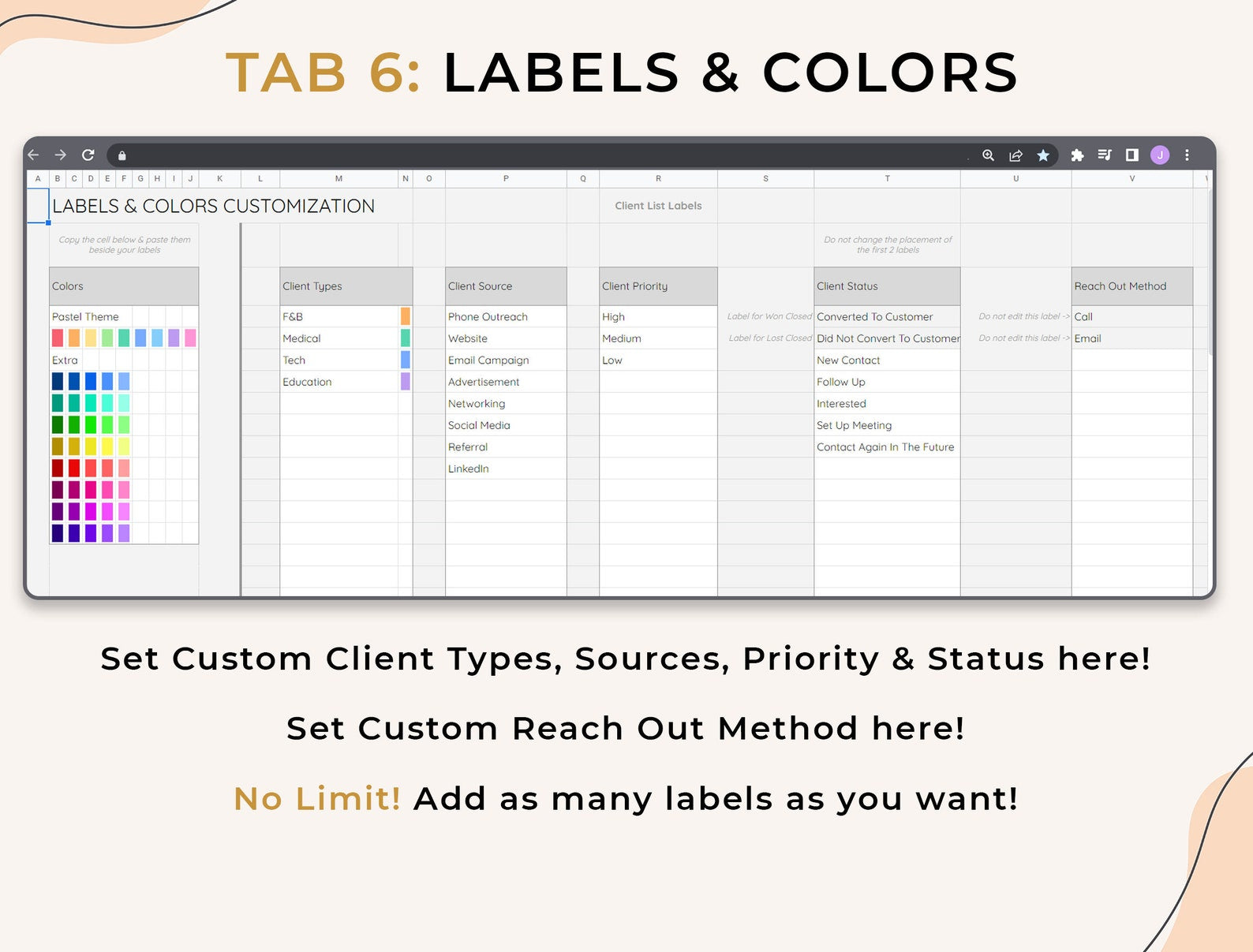 Client Call Tracker - Small Biz - Google Sheets Template
