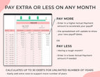 Debt Payoff Tracker - Home - Excel / Google Sheets Template
