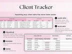 CRM Client Tracker - Small Business - Google Sheets Template