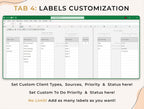 CRM Client Tracker - Small Business - Excel Template