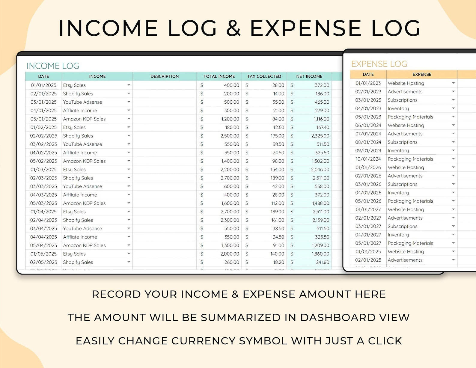 Income and Expense Tracker – Google Sheets Template