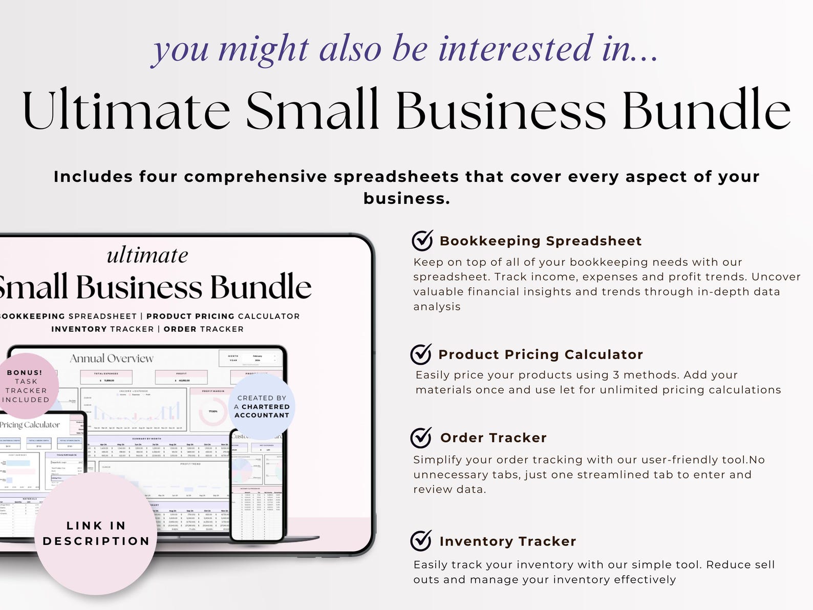 Profit And Loss – Small Business – Google Sheets Template