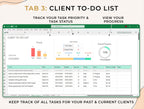 CRM Client Tracker - Small Business - Excel Template