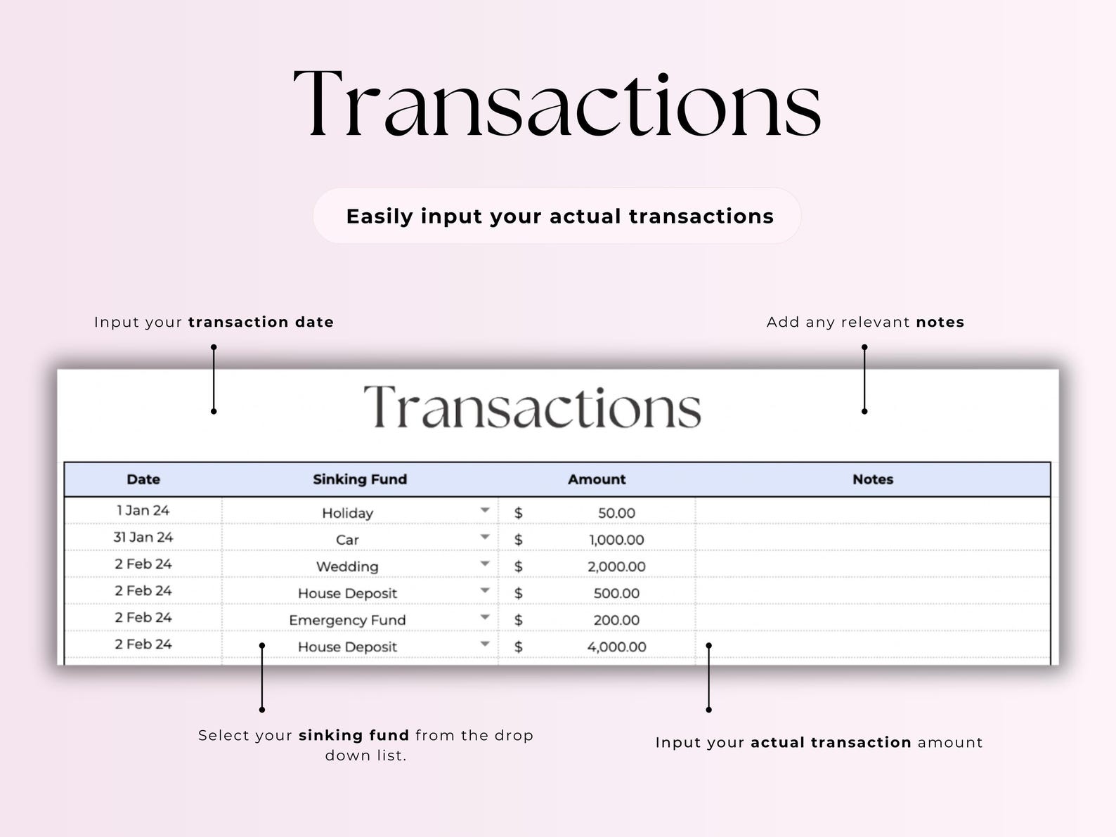 Savings Tracker - Personal Budget - Google Sheets Template