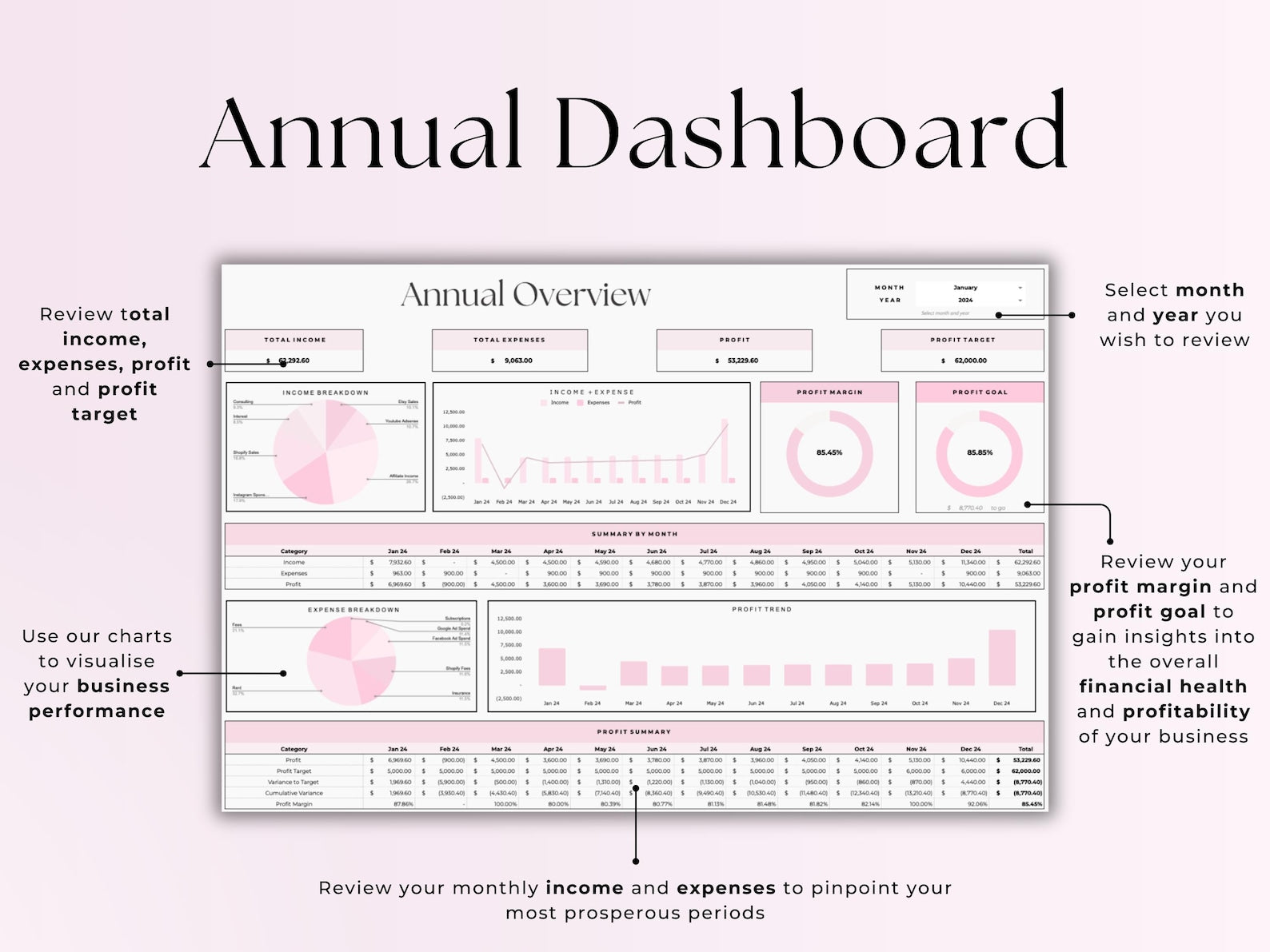 Small Business Bookkeeping - Google Sheets Template