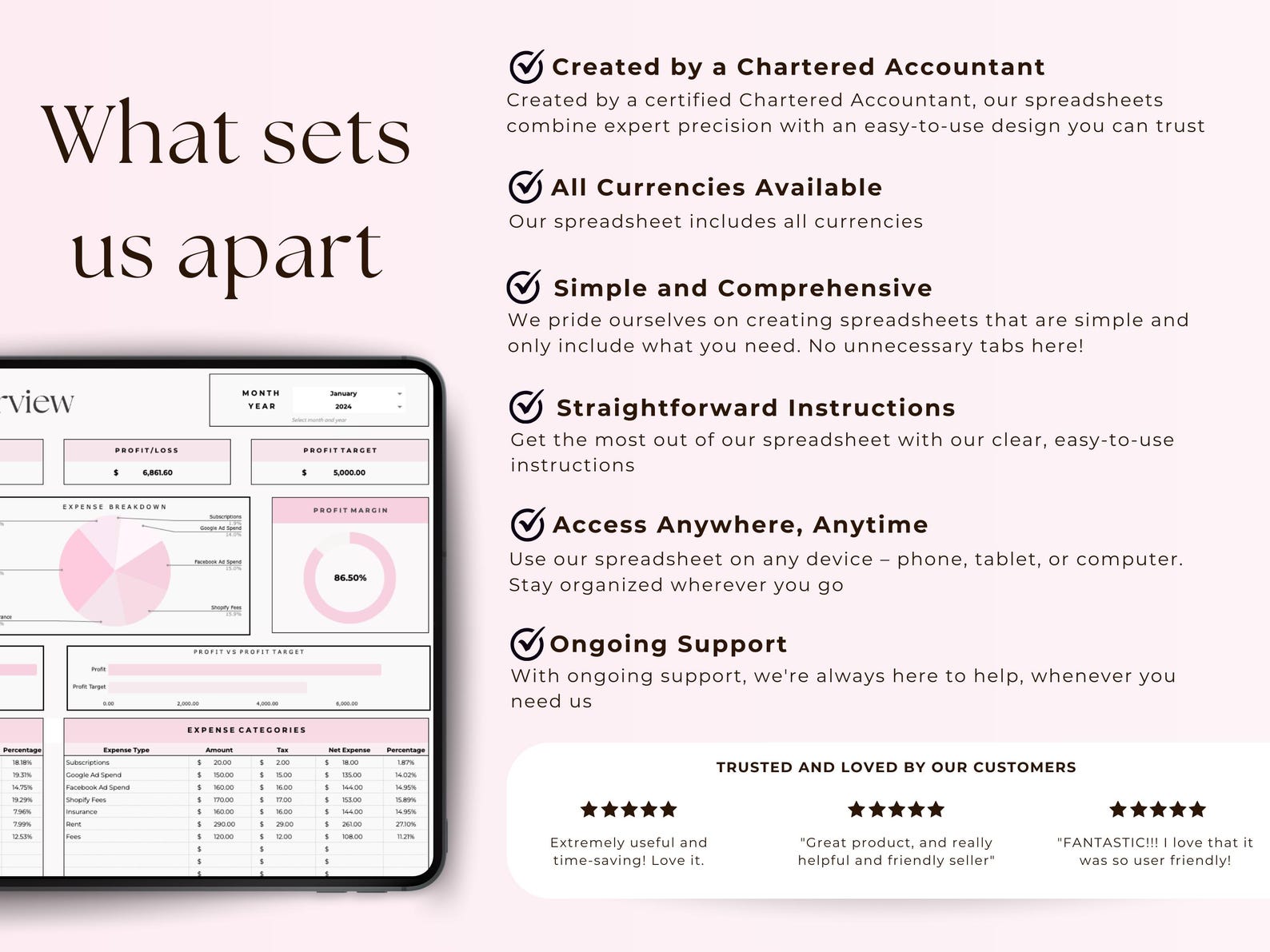Small Business Bookkeeping - Google Sheets Template