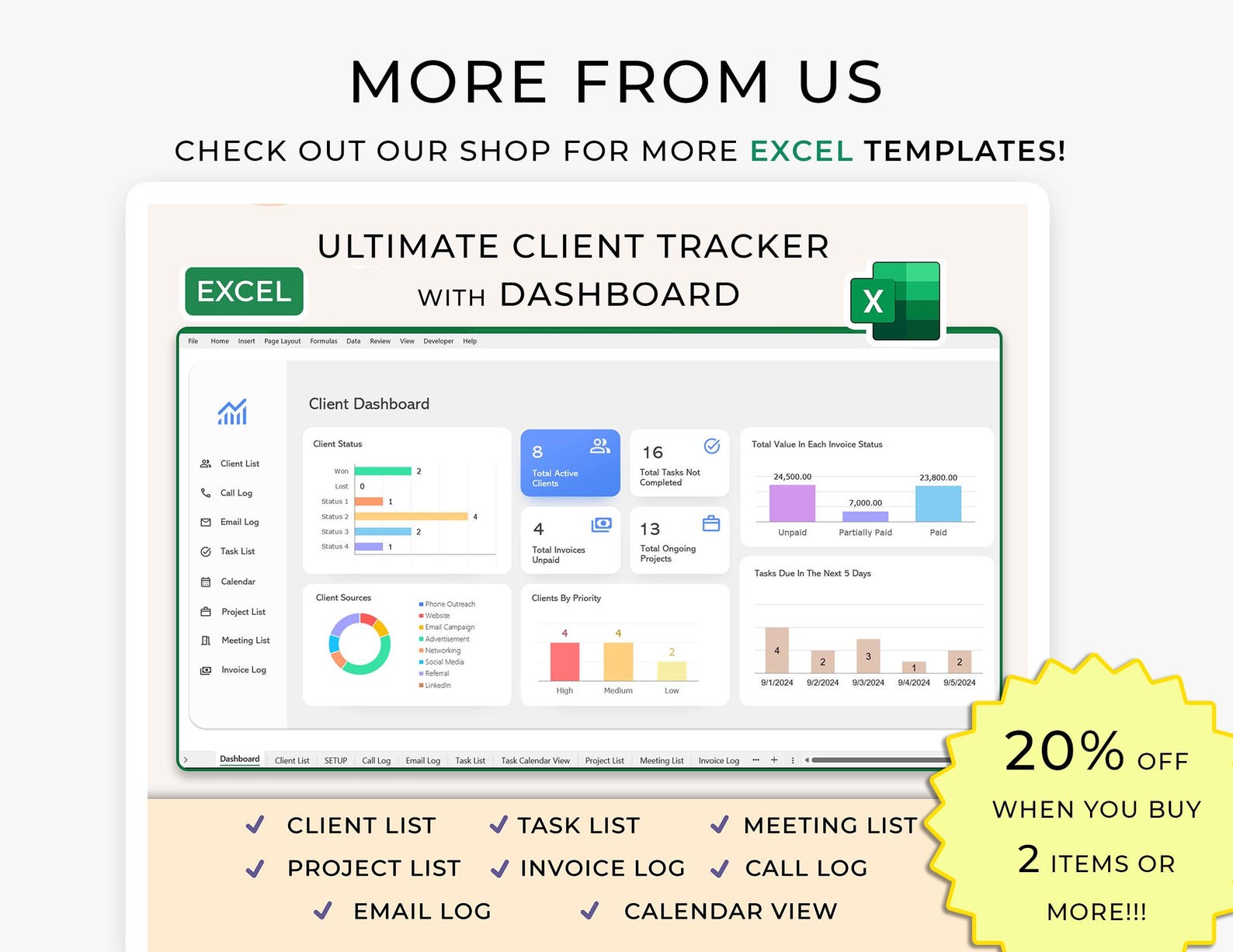 Inventory Tracker – Excel / Google Sheets Template