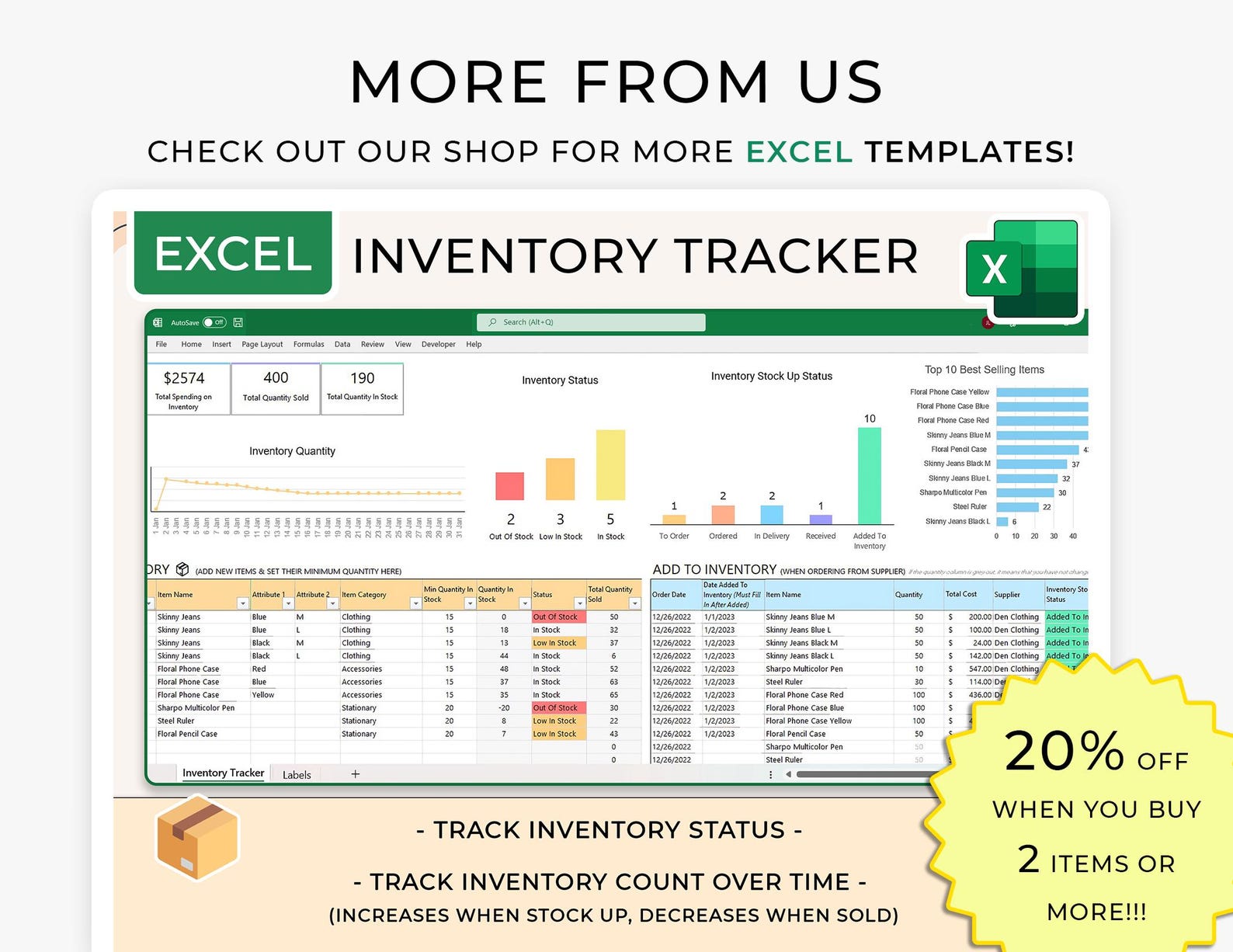 Client Tracker – Small Business Owners – Excel Template