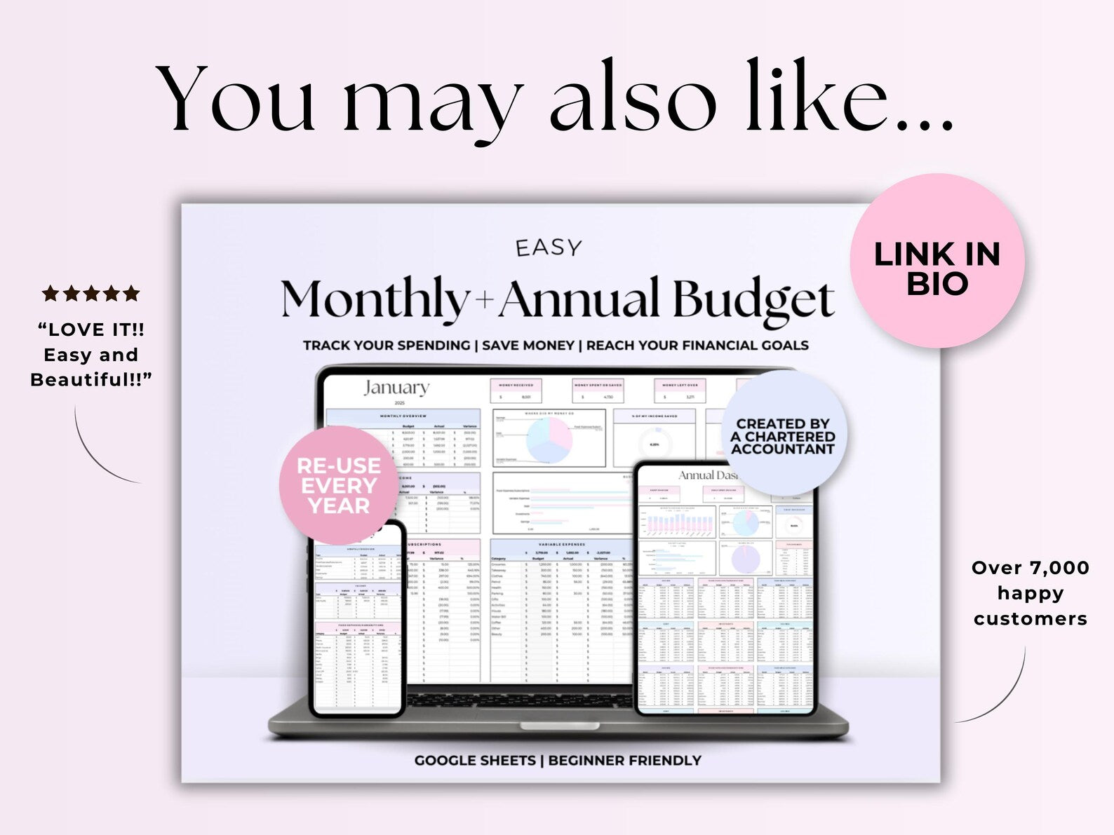 Budget Planner – Family – Excel / Google Sheets Template