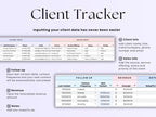 Client Tracker – Small Biz – Excel / Google Sheets Template