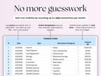 Budget Planner –Individual – Excel / Google Sheets Template
