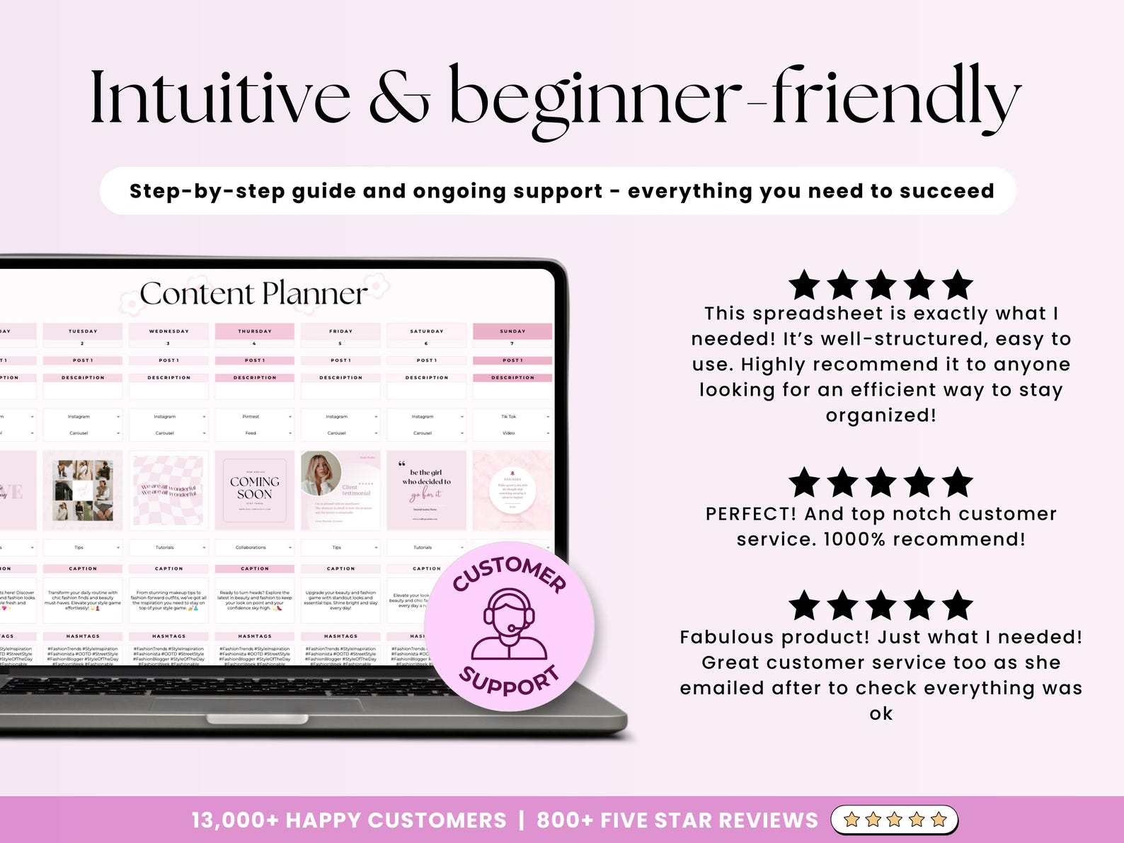 Social Media Planner – Bloggers – Google Sheets Template