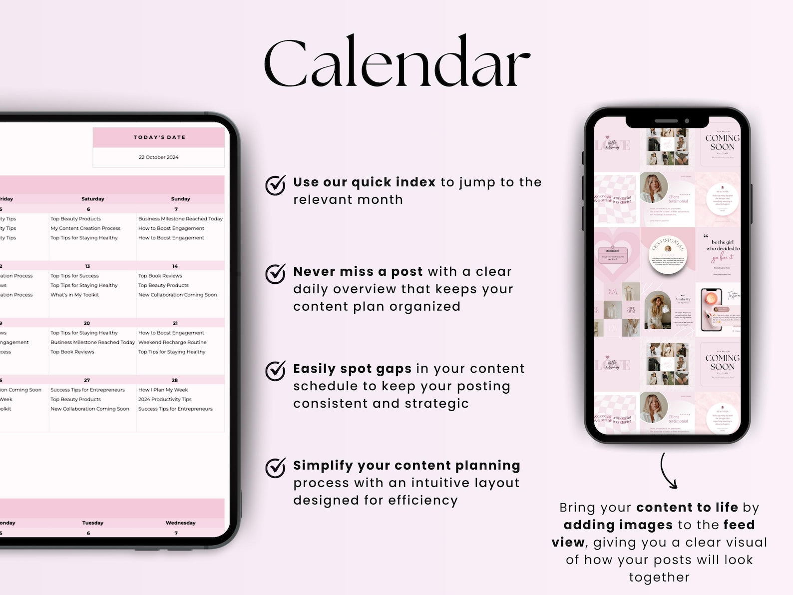 Social Media Planner – Bloggers – Google Sheets Template