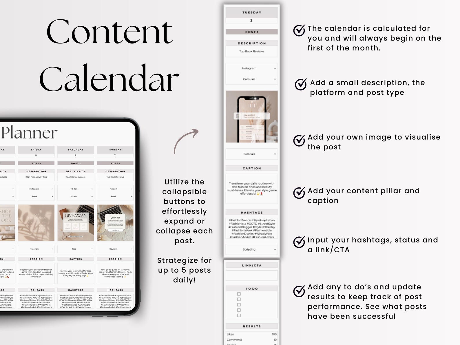 Content Calendar – Bloggers – Google Sheets Template