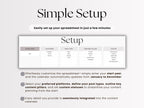 Content Calendar – Bloggers – Google Sheets Template