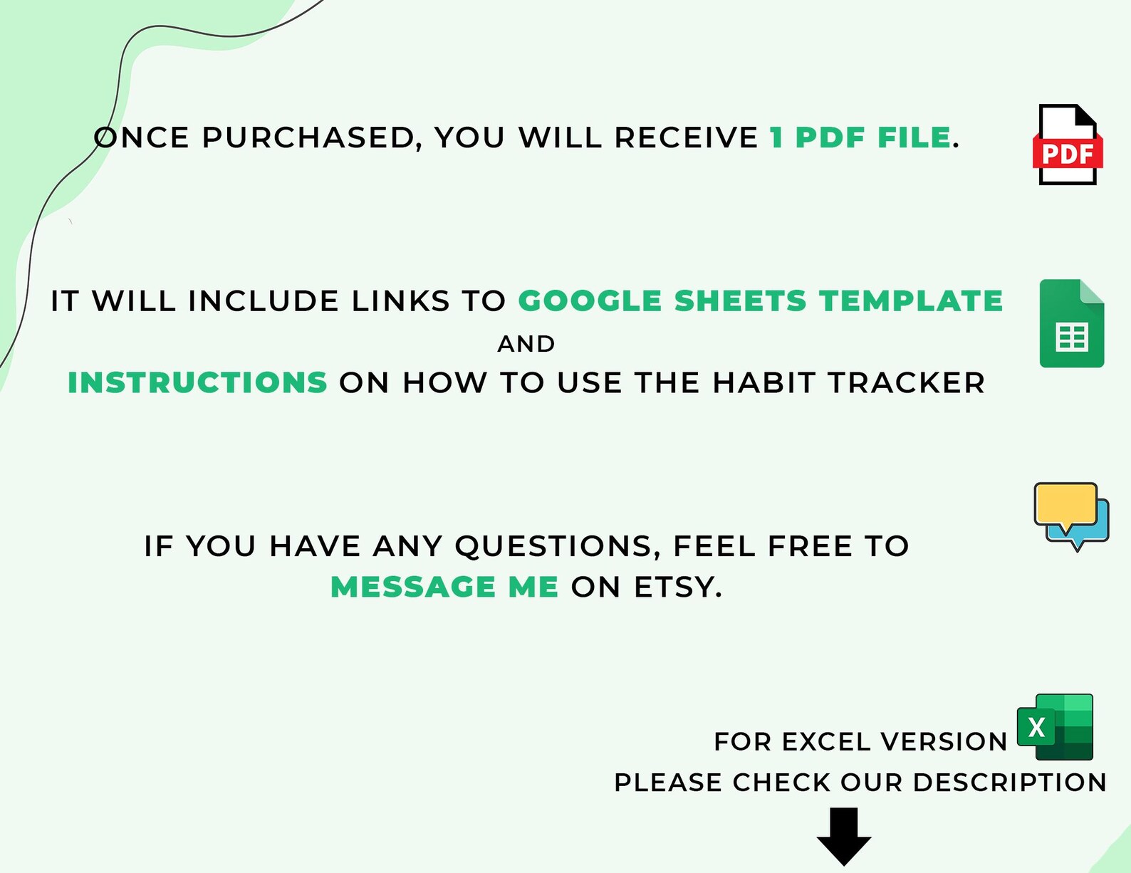 Habit Tracker - Personal Growth - Google Sheets Template