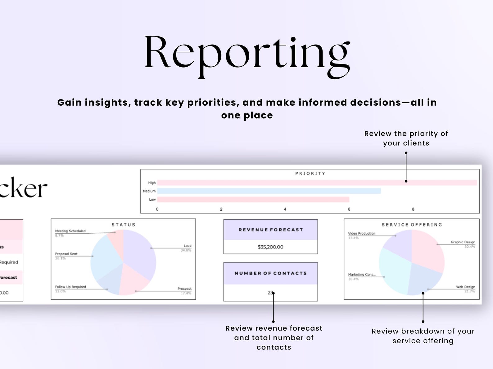 Client Tracker – Small Biz – Excel / Google Sheets Template