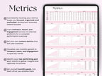 Social Media Planner – Bloggers – Google Sheets Template