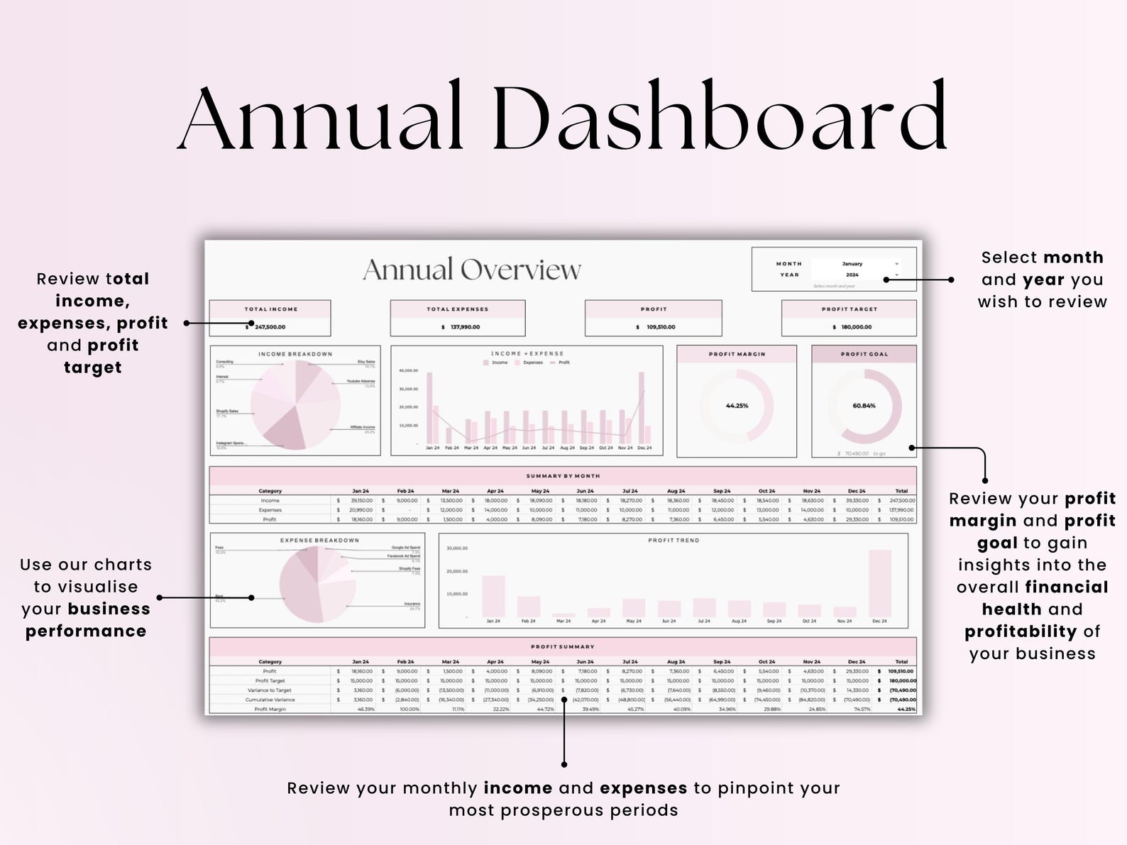 Bookkeeping Spreadsheet-Beauty Pros-Google Sheets Template