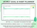 Habit Tracker - Personal Growth - Google Sheets Template