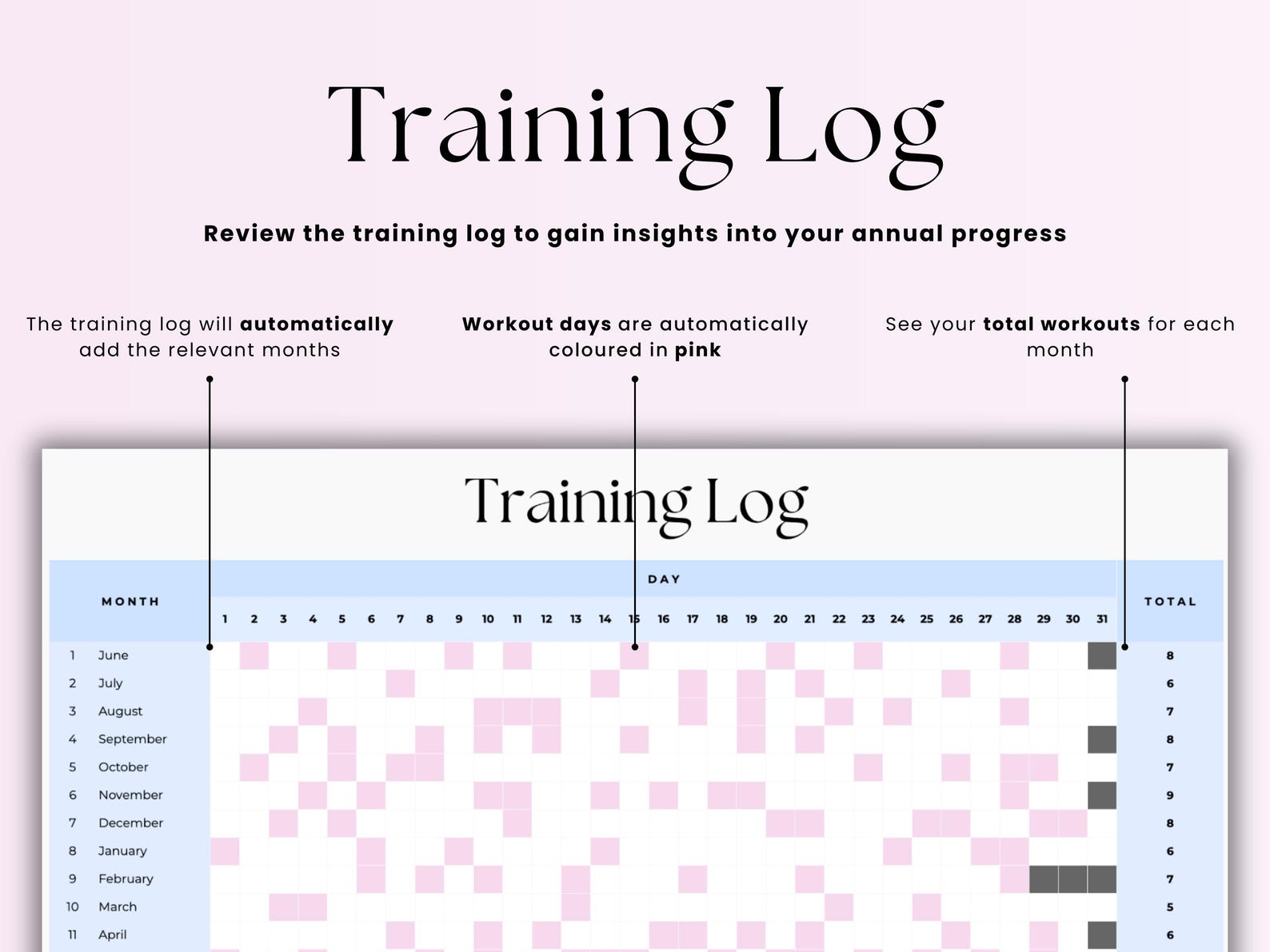 Workout Tracker – Beginners – Google Sheets Template