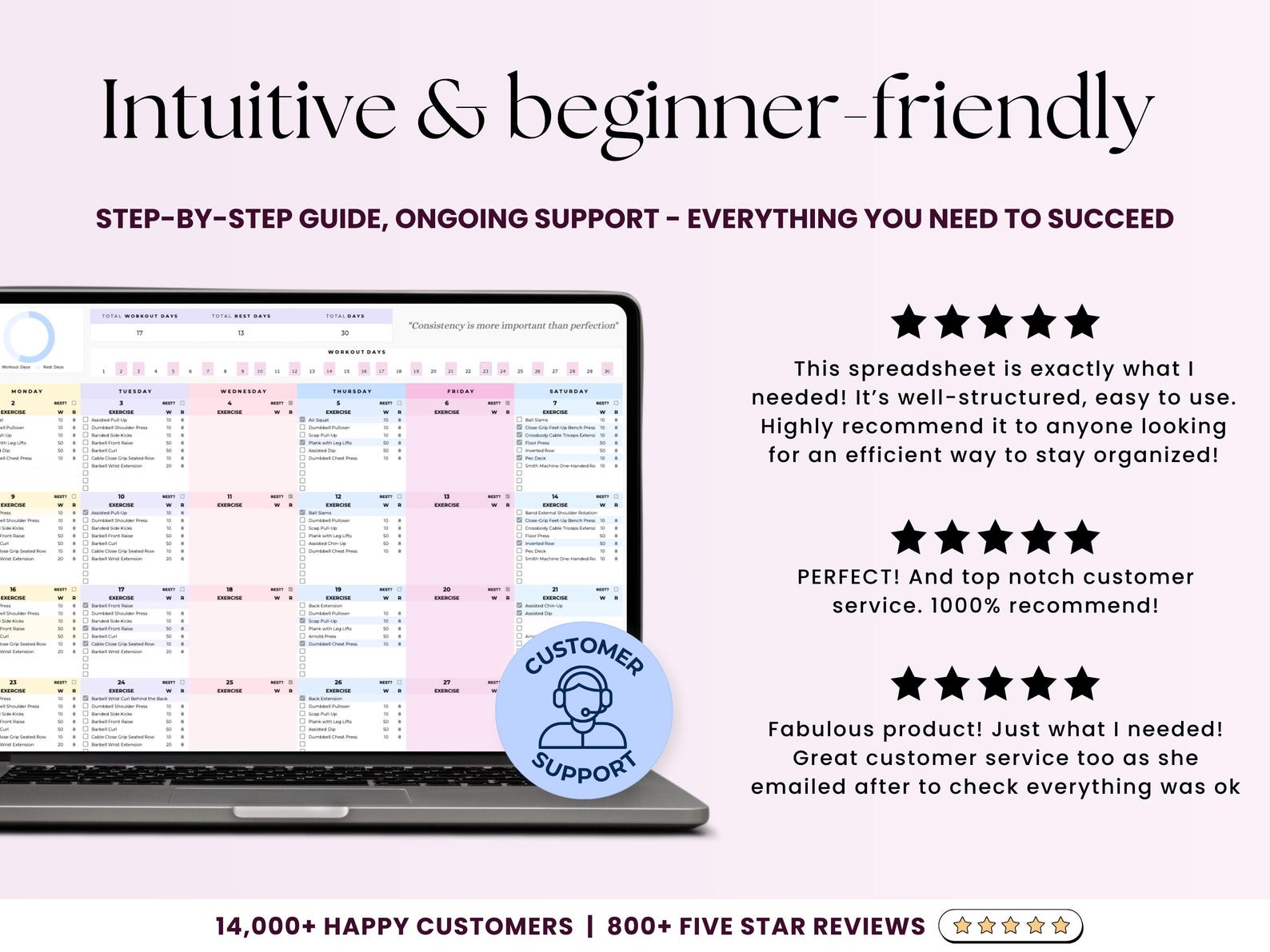 Workout Tracker – Beginners – Google Sheets Template