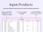 Cost Pricing Calculator – Lash Pros – Google Sheets Template