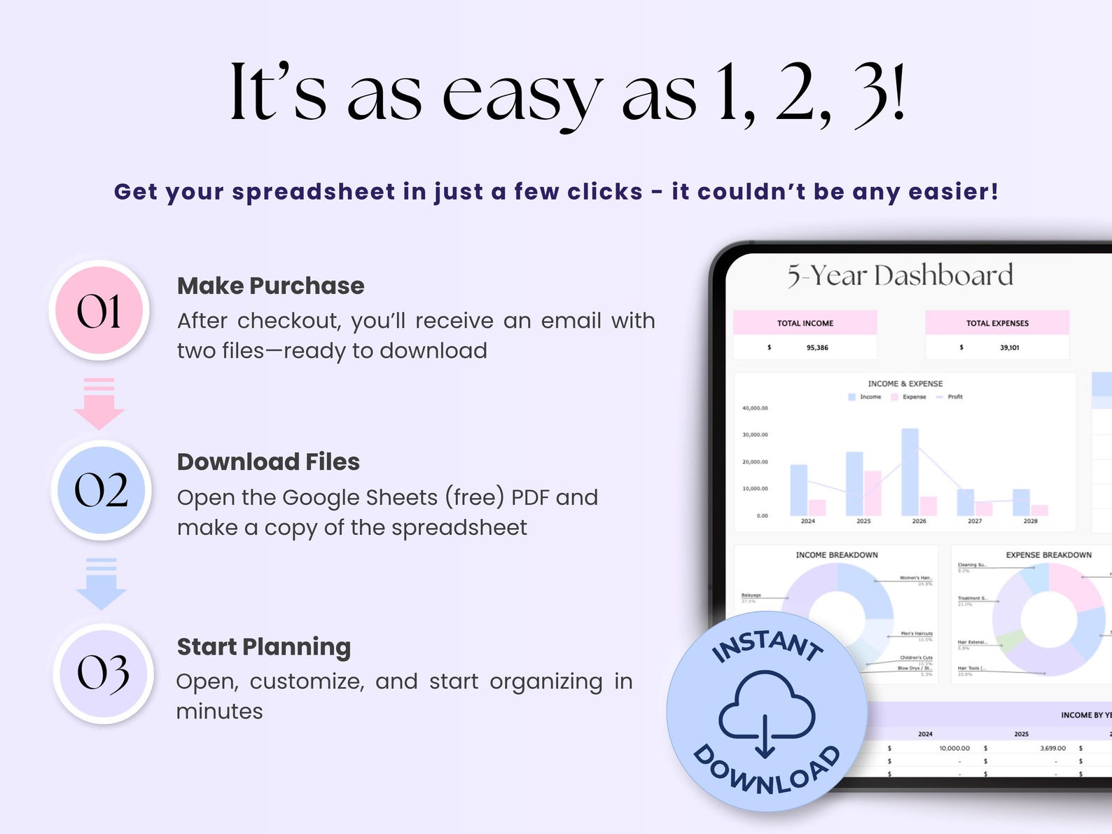 Beauty Bookkeeping – Techs – Excel / Google Sheets Template