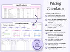 Beauty Bookkeeping – Techs – Excel / Google Sheets Template