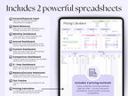 Beauty Bookkeeping – Techs – Excel / Google Sheets Template