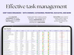 Kanban Board Task Tracker - Small Business - Excel Template