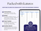 Kanban Board Task Tracker - Small Business - Excel Template