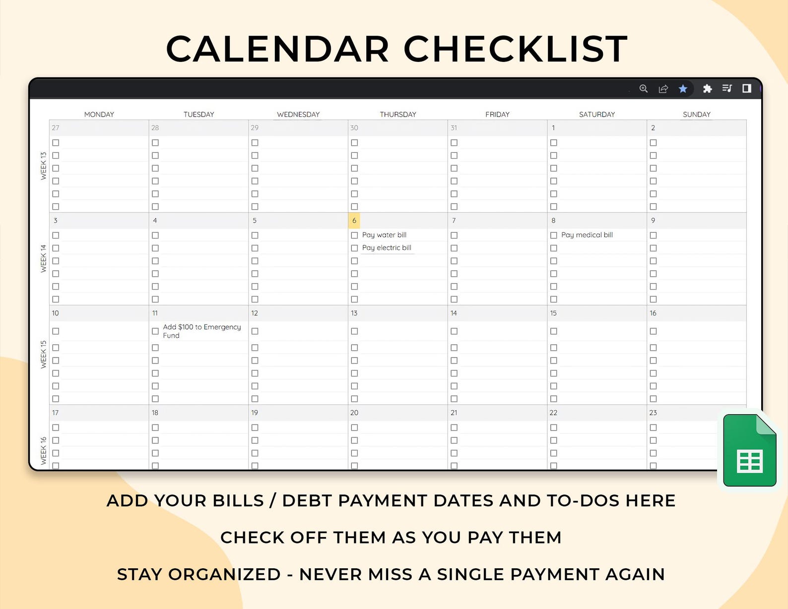 Budget Dashboard - Individuals - Google Sheets Template
