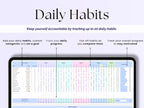 Habit Tracker – Daily Plan – Excel / Google Sheets Template