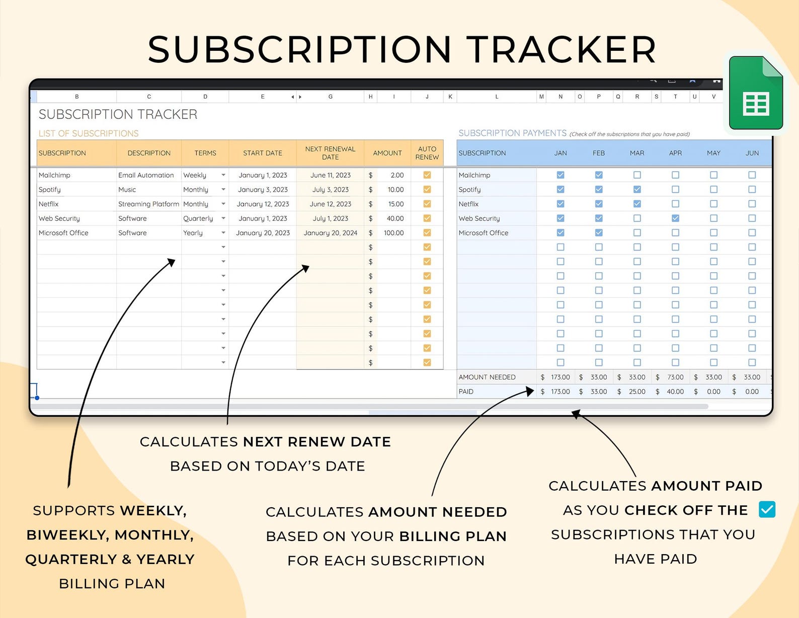 Budget Planner for Individuals – Google Sheets Template