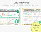 Christmas Gift Tracker & To Do List, Christmas Planner, Google Sheets Template, Budget Tracker For Gifts, Christmas Checklist