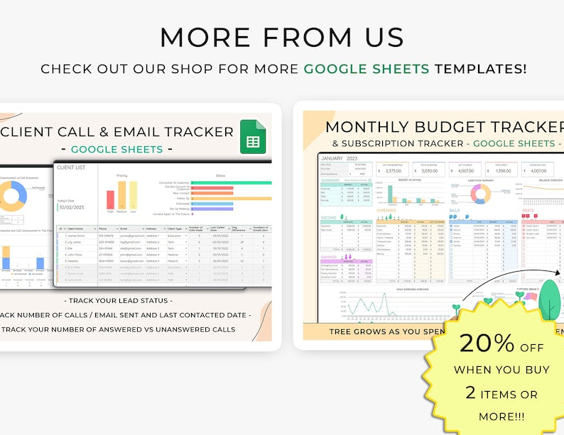 Inventory Tracker - Small Business - Google Sheets Template