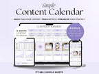 Content Calendar - Small Business - Google Sheets Template
