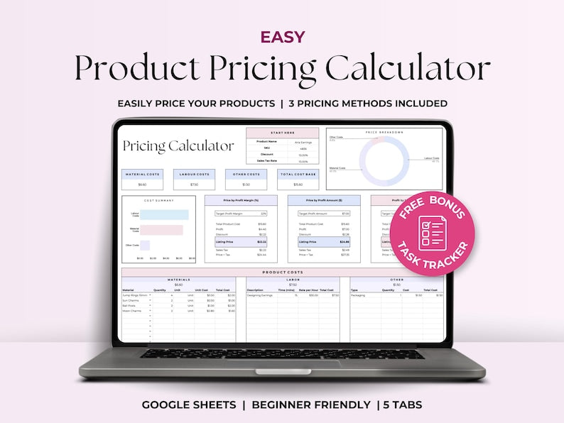 Product Pricing Calculator – Excel / Google Sheets Template