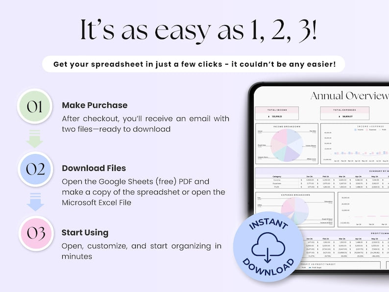 Bookkeeping Template - Freelancers - Google Sheets Template