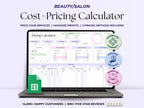 Cost Pricing Calculator – Lash Pros – Google Sheets Template