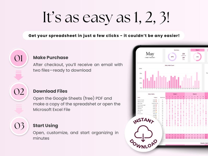 Habit Tracker – Personal Growth – Google Sheets Template
